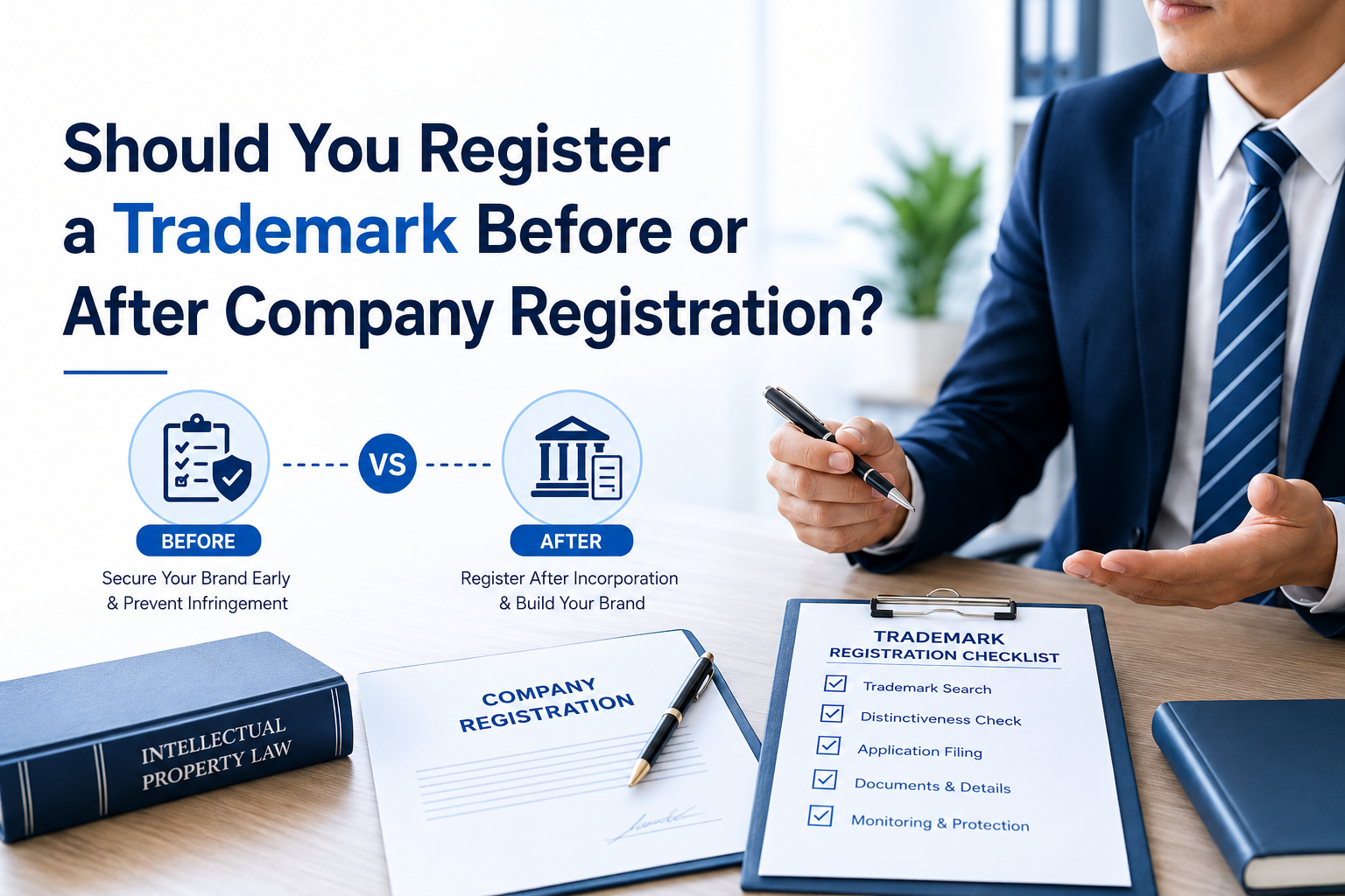 Trademark Before or After Company Registration?